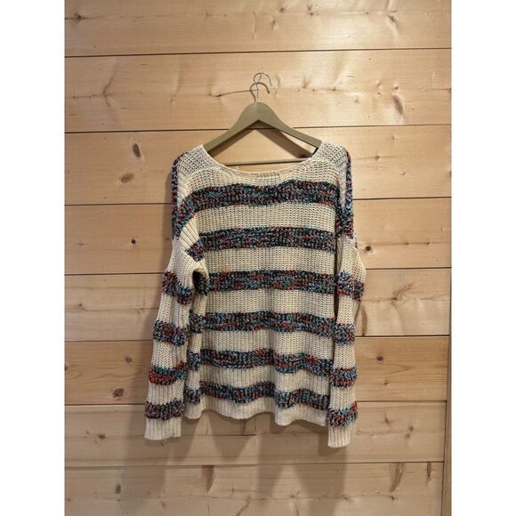 Addie Knit Sweater Medium Confetti Stripe - Picture 7 of 7